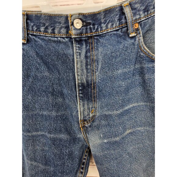 Levi's Bootcut 517s Size 36 x 30 Men's Denim Blue Jeans - Picture 12 of 14